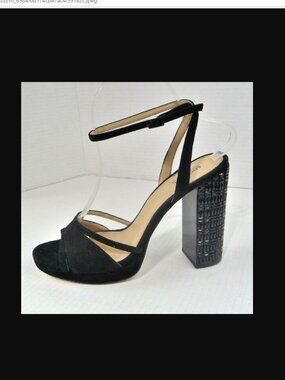 MK YOONIE SUEDE PLATFORM HEELS SIZE 7.5